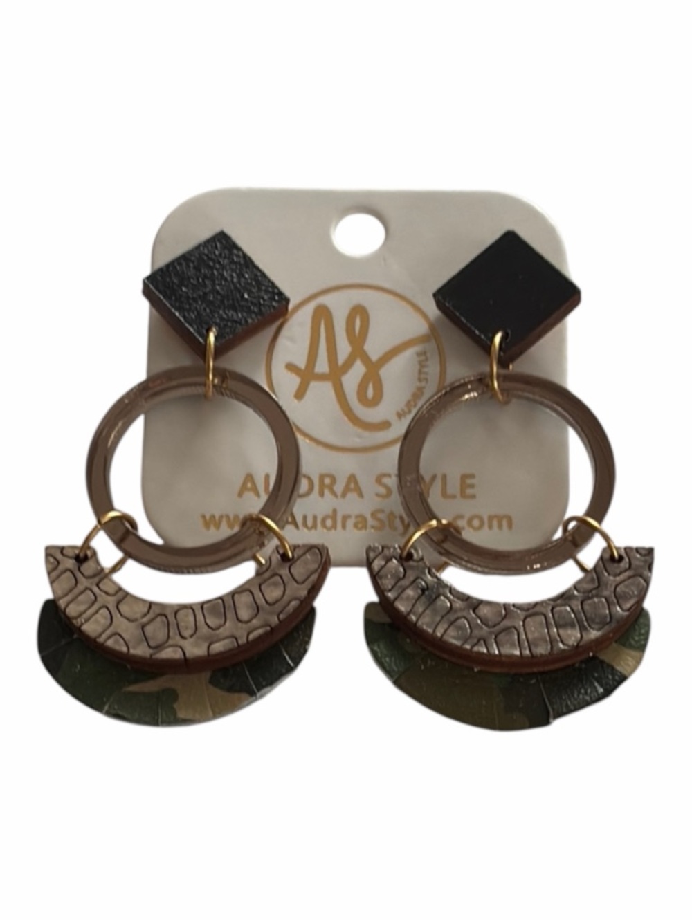 Audra Style Camo Elegant Earrings